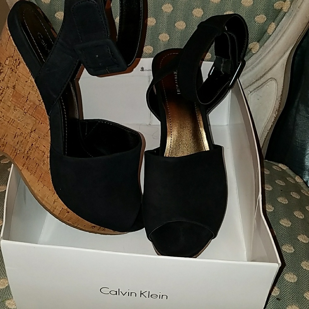 Calvin Klein Wedge Platform Sandals